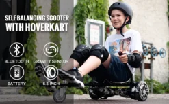 HoverBoard Mit Sitz MegaMotion 6,5 Zoll Elektro Scooter Hoverboards Selbstausgleichender Elektroroller Segway E-Skateboard 350W*2 Motor Mit Hoverkart Für Kinder Und Jugendliche -Globbervi Verkaufe c3a383fe01a6990f9eaebc32344d5b14