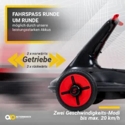 Actionbikes Motors Dreirad Scooter Driftscooter Axxis Schwarz - 110 W - 20 Km/h, Drift Scooter Elektro - Leuchtende 360° Rollen Hinten - Kinder Elektro Scooter Drifter Fahrzeug Elektrisch Axxis Spielzeug Drift Trike Ab 4-12 Jahre - Dreirad -Globbervi Verkaufe c3c8aa58b6fae10e14fb33c4df1e8992
