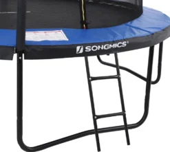SONGMICS Trampolin Ø 305 Cm Mit Leiter + Netz + Stangen + Abdeckung Sicher Fitnessgerät Rundes Gartentrampolin Schwarz -Globbervi Verkaufe c3f90085a4abd8d6bff7603730857af2