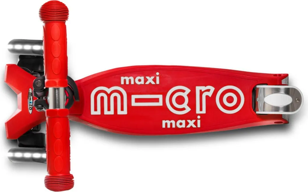 Micro Scooter Maxi Micro Deluxe Rot LED 2 Micro Scooter Maxi Micro Deluxe Rot LED – Bild 2