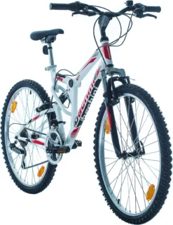 26 Zoll Mountainbike Vollfederung Shimano 18 Gang, Jugend, Geeignet Ab 155 Cm