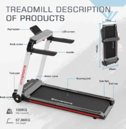 Elektrisches Laufband Mit Handtuch Klappbar Laufband Für Zuhause 15 Km/h Motorisiertes Laufband Mit LED Touchscreen & Fernbedienung -Elektrisches Fitnessgerät Bis 120kg -Globbervi Verkaufe c7f3a126b3e0cd84a6fed9d8da42a79a