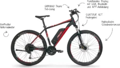 FISCHER E-Bike Pedelec Mountainbike MONTIS EM 1726, Rahmenhöhe 48 Cm, 27,5 Zoll, Akku 557 Wh, Hinterradmotor, Kettenschaltung, LCD Display, Schwarz -Globbervi Verkaufe c94d06274af3664b27a7df7a77f4fb92