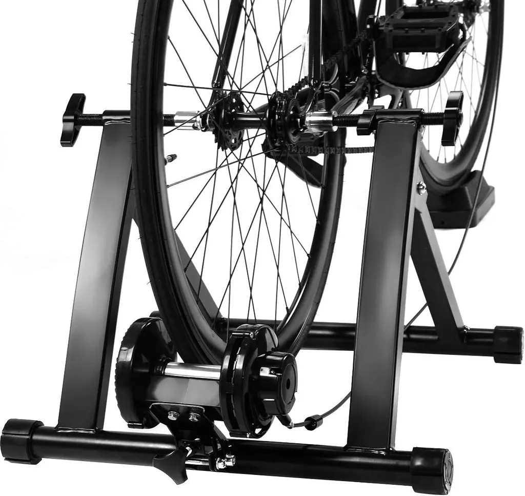 COSTWAY Rollentrainer Mit 5 Gänge Heimtrainer 150kg Belastbar Fahrradtrainer 26-28 Zoll Und 700c Fahrrad Stahl 1 COSTWAY Rollentrainer Mit 5 Gänge Heimtrainer 150kg Belastbar Fahrradtrainer 26-28 Zoll Und 700c Fahrrad Stahl