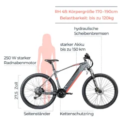Zündapp Z808 E-Mountainbike Für Damen Und Herren Ab 170 Cm E Bike 27,5 Zoll EMTB Hardtail Pedelec Fahrrad Elektrofahrrad -Globbervi Verkaufe cae4d442b888f0844a324f66ab0d60db