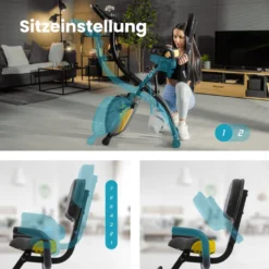 Hop-Sport 3-in-1 Fitness Heimtrainer Klappbar HS-3010x Grix - Fitnessfahrrad Mit Rückenlehne, Widerstandsbändern - Hometrainer Fahrrad Mit LCD-Display -Globbervi Verkaufe cb6abbe6e364305a228e80052f7fe323