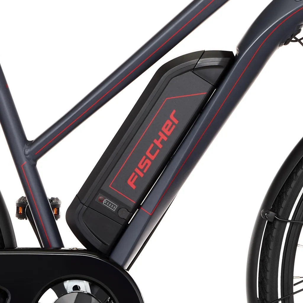 FISCHER E-Bike Pedelec Trekking VIATOR 1.0 Damen, Rahmenhöhe 44 Cm, 28 Zoll, Akku 422 Wh, Hinterradmotor, Kettenschaltung, LED Display, Anthrazit 5 FISCHER E-Bike Pedelec Trekking VIATOR 1.0 Damen, Rahmenhöhe 44 Cm, 28 Zoll, Akku 422 Wh, Hinterradmotor, Kettenschaltung, LED Display, Anthrazit – Bild 5