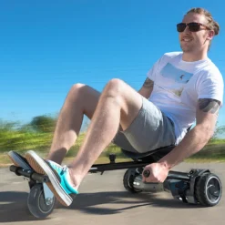 Riossad Hoverboard Sitz, Hoverboard Kart Aufsatz, Selbstausgleichender Roller Kompatibel Von 6,5"bis 10" Groessenverstellbar Fuer Kinder Und Erwachsene -Globbervi Verkaufe cc0463468ca66993466dca41b4143f9c