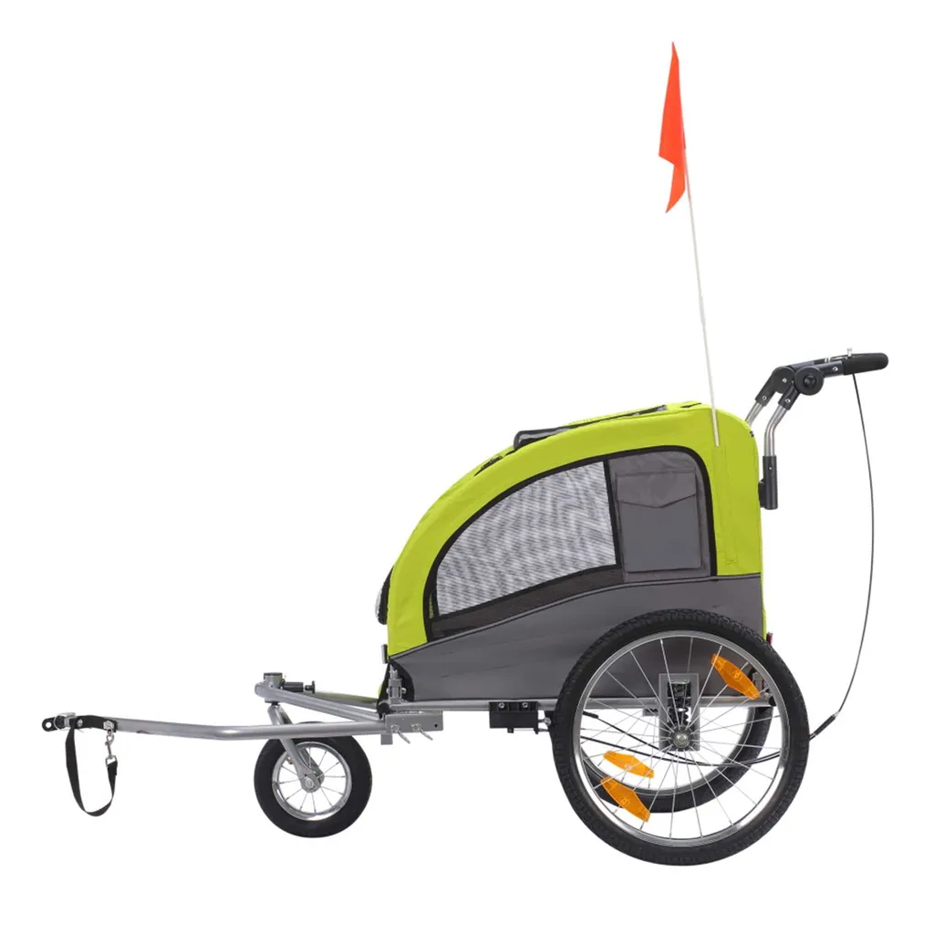 Zoomundo 3in1 Hundeanhänger Fahrradanhänger Hundejogger Für Hunde - LUCKY In Grün 7 Zoomundo 3in1 Hundeanhänger Fahrradanhänger Hundejogger Für Hunde - LUCKY In Grün – Bild 7
