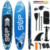 24MOVE® Standup Paddle SUP Board Set BLAU 366, Inkl. Umfangreichem Zubehör, Paddel Und Doppelhubpumpe