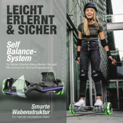 6,5“ Premium Hoverboard Bluewheel HX360, Deutsche Qualitätsmarke, Infinity LED-Reifen & App -Globbervi Verkaufe d02c009e48265917987adda9e8334485
