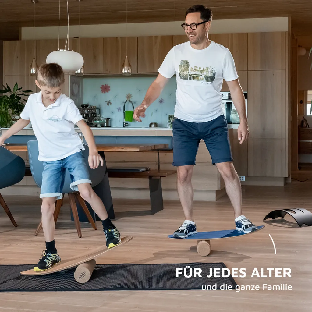 Wahu® Balanceboard Für Fortgeschrittene Aus Echtholz Inkl. Korkrolle | Kratzfest | Sport Balanceboard Gleichgewichtsboard Balance Training 3 Wahu® Balanceboard Für Fortgeschrittene Aus Echtholz Inkl. Korkrolle | Kratzfest | Sport Balanceboard Gleichgewichtsboard Balance Training – Bild 3