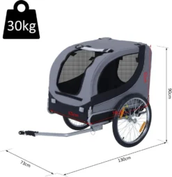 PawHut Hundeanhänger Fahrradanhänger Hundetransporter Hunde Fahrrad Anhänger Grau 130 X 73 X 90 Cm 27 PawHut Hundeanhänger Fahrradanhänger Hundetransporter Hunde Fahrrad Anhänger Grau 130 X 73 X 90 Cm -Globbervi Verkaufe d227c9f338b62b8fb12e1e1453eb91d9