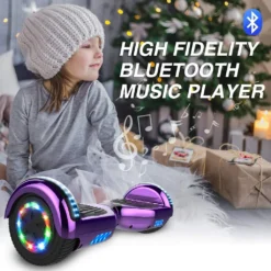 Hoverboard 6,5 LED Mit Bluetooth|die Tasche |LED| Leistungsstarkem 2*350W Motor Chrome Lila Flash Selbstausgleichender Elektroroller Mit Blinkt Elektroscooter Skateboard Segway Neues Modell Spielzeug Und Geschenk Für Kinder -Globbervi Verkaufe d2f32818bdf64d3156c945ce8090e1cf