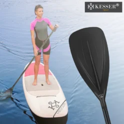 KESSER® Paddle - 3-teilig Für Kayak SUP Stand-Up Paddling Board Stechpaddel, Verstellbar Teleskop 165cm-215cm Aluminum Für Stand Up Paddel Kajakfahren Surfboard Boot Anti-Rutsch Stecksystem, Farbe:Schwarz -Globbervi Verkaufe d3018e34dc8df2c90219a494f14a888c