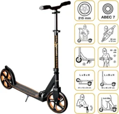 Muuwmi Sport Muuwmi Aluminium Scooter Pro 215 Mm Orange Roller Scooter Versandfrei -Globbervi Verkaufe d3dce90de98531e3cb41d95a645c14fc