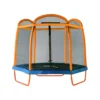 SixBros. SixJump Gartentrampolin Für Kinder 2,10m, Outdoor-Trampolin Für Den Garten, Kindertrampolin Inkl. Sicherheitsnetz & Stangenschutz, Robust & Wasserdicht, Orange TO210/2027