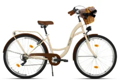 Milord Komfort Fahrrad Mit Weidenkorb Damenfahrrad, 26 Zoll, Braun, 7 Gang Shimano -Globbervi Verkaufe d50a38777bc62bc4bc2940dfcec73319