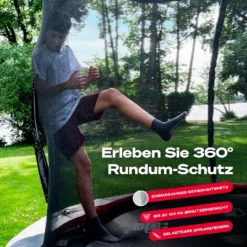 SPORTSTECH HTX500 Trampolin Outdoor Ø 244/305 Cm | Kindertrampoline Garten | Bis 100/120 Kg + Sicherheitsnetz | Outdoor Spielzeug Mit Cooler Sprungmatte & Wassersprinkler | Komplettset Für Draußen - SP_HTX500_8ft_244 -Globbervi Verkaufe d558918bcb6bf0ddef1366e8291eabc4
