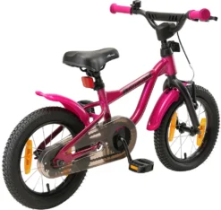 LÖWENRAD Kinder Fahrrad Ab 3-4 Jahre, 14 Zoll Rad, Berry