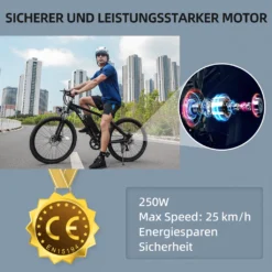 ADO A26 Pedelec E-bike Elektrofahrrad Für Erwachsene Herren Damen, 26" Ebikes Full Terrain, Shimano 7-Gang-Getriebe/enduro E Bike/Höchstgeschwindigkeit 25km/h/Doppelscheibenbremsen -Globbervi Verkaufe d637d90f1ec73037107d3d05c6b26c08