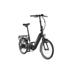FISCHER E-Bike Pedelec Faltrad Agilo, Rahmenhöhe 36 Cm, 20 Zoll, Akku 374 Wh, Hinterradmotor, Kettenschaltung, LCD Display, Schwarz