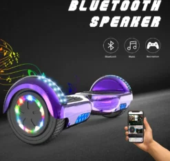 Hoverboards,Hoverboards Kinder,6,5 Zoll Self Balance Scooter,E-Scooter Mit Schönen LED-Lichtern,Bluetooth-Lautsprecher,Geschenk Für Kinder -Globbervi Verkaufe d716ad9e529c03bd6c8ada89d94a41f5