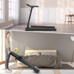 COSTWAY Elektrisches Laufband Mit 2 Modi, 12 Programmen, LED-Touchscreen, 1-10 Km/h, Klappbar Und Rollbar, Handy-/iPadhalterung, Bis 90 Kg Belastbar, Fitnessgerät Zum Laufen, Gehen Und Joggen -Globbervi Verkaufe d72adb1bde407fcf9fe5bbd39ea05354