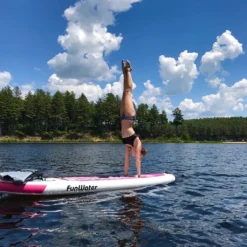 FunWater® Stand Up Paddle Board 320cm SUP Surfboard Aufblasbar + Paddel Surfbrett Paddling Paddelboard - Pink -Globbervi Verkaufe d7c9444f944027743b0f4a1577f8b2c8