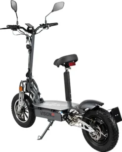 Elektroroller EFlux Vision X2 1500 Watt - Elektro - Roller - E-Scooter - Straßenzulassung - (Grau) - 50 Km Reichweite - Klappbar -Globbervi Verkaufe d80fdf9be99fb267f324d0e3d0113c25