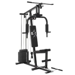 ArtSport Kraftstation ProfiGym 2000 Mit Latzug- & Butterflystange, Seilzug & Beinstrecker - 9 Gewichte Mit 40kg - Multistation Krafttraining Zuhause