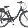 PROPHETE GENIESSER City E-Bike 28" BLAUPUNKT Frontmotor 30 NM 250 Watt BLAUPUNKT Gepäckträgerakku 36 Volt 8,8 Ah 316,8 Wh 7 Gang Kettenschaltung Alu V-Bremsen RH 48 Cm BLAUPUNKT LED Display