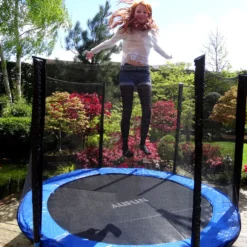 LZQ Ø366cm/12FT Kindertrampolin Gartentrampolin Komplettset Mit Sicherheitsnetz, Leiter, Randabdeckung & Zubehör, Rheinland Getestet -Globbervi Verkaufe da688957b2c357f03bd4a389d43dc96e