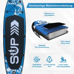 24MOVE® Standup Paddle SUP Board Set BLAU 366, Inkl. Umfangreichem Zubehör, Paddel Und Doppelhubpumpe 14 24MOVE® Standup Paddle SUP Board Set BLAU 366, Inkl. Umfangreichem Zubehör, Paddel Und Doppelhubpumpe -Globbervi Verkaufe db0b78260c050fff23bc919506e27948