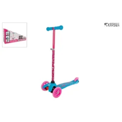 Street Rider 3-Rad-Roller Mit Verstellbarem Lenker Abec 7 Rosa