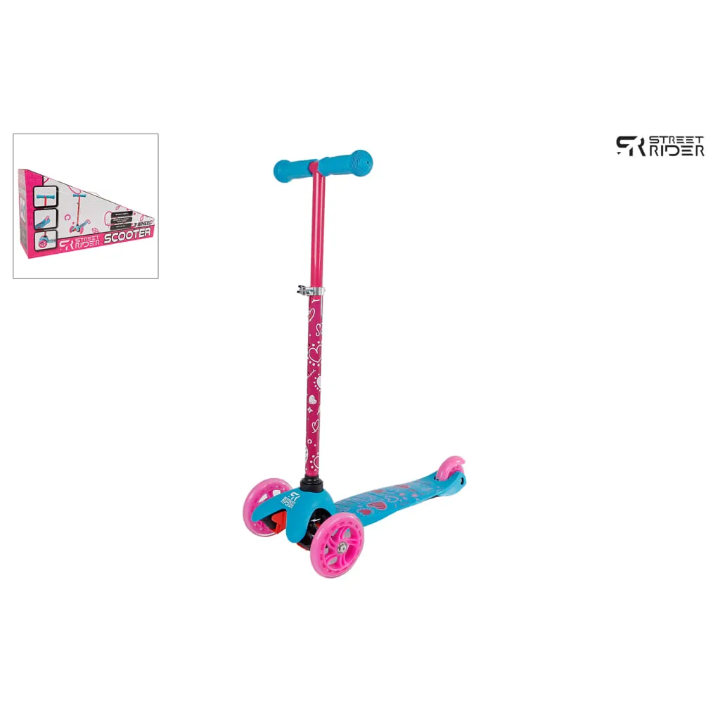 Street Rider 3-Rad-Roller Mit Verstellbarem Lenker Abec 7 Rosa 1 Street Rider 3-Rad-Roller Mit Verstellbarem Lenker Abec 7 Rosa