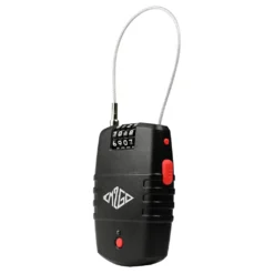 EM2GO 4 Stelliges Kombinations- Kabelschloss Mit Alarm Bis Zu 10.000 Kombinationen, 90dB Sirene, Schwarz -Globbervi Verkaufe dd5cbb40d47c1d0df0aa6e846fce9867