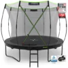 KINETIC SPORTS Trampolin Ultimate Pro 'Black Edition' Für Kinder | | Designed In Germany | AirMAXX Technologie | 305 Cm