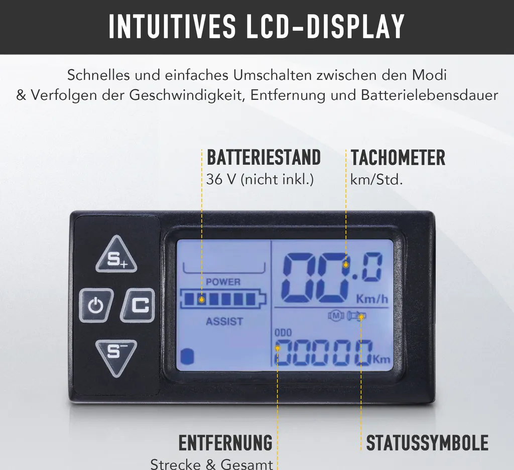 Viribus® 28 Zoll LCD Hinterrad Elektro-Fahrrad Kit Ebike Umbausatz E-bike 3 Viribus® 28 Zoll LCD Hinterrad Elektro-Fahrrad Kit Ebike Umbausatz E-bike – Bild 3