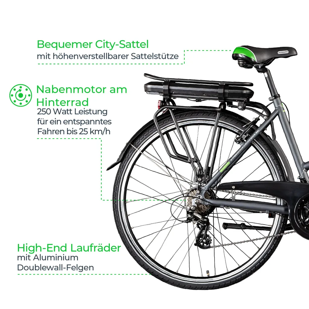 Zündapp Z802 E Bike Trekkingrad Damen Ab 155 Cm Mit Nabenmotor Pedelec Trekking Fahrrad Mit 21 Gang Und Beleuchtung StVZO 3 Zündapp Z802 E Bike Trekkingrad Damen Ab 155 Cm Mit Nabenmotor Pedelec Trekking Fahrrad Mit 21 Gang Und Beleuchtung StVZO – Bild 3