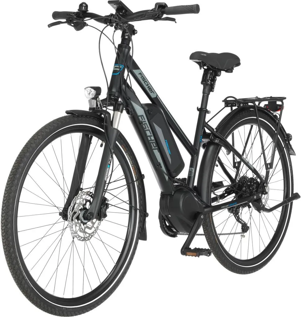 FISCHER E-Bike Pedelec Trekking VIATOR ETD 1861 Damen, Rahmenhöhe 44 Cm, 28 Zoll, Akku 557 Wh, Mittelmotor, Kettenschaltung, LCD Display, Schwarz 2 FISCHER E-Bike Pedelec Trekking VIATOR ETD 1861 Damen, Rahmenhöhe 44 Cm, 28 Zoll, Akku 557 Wh, Mittelmotor, Kettenschaltung, LCD Display, Schwarz – Bild 2