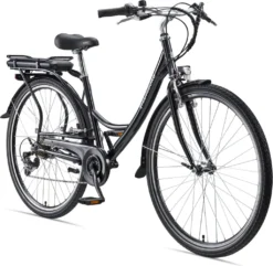 Teutoburg Senne Wave E-Bike, 7 Gang Shimano Kettenschaltung, Nachtschwarz