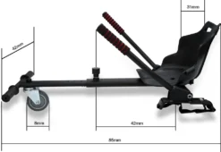 Jiubiaz Hoverboard Sitz Hoverkart Sitzscooter Für 6,5 , 8,5 Und 10 Zoll Hoverboards Schwarz Kart-Erweiterung -Globbervi Verkaufe e0838c02153ff841131cd7184480799e 2