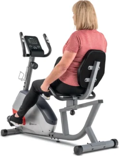 Hop-Sport Liegeergometer HS-035L Solo - Sitz-Heimtrainer Für Senioren - Liegefahrrad Belastbar Bis 135kg - Liegend Fahrradtrainer Für Zuhause Silber -Globbervi Verkaufe e09f56545b160741582464c758bdd669