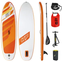Bestway SUP Stand Up Paddle Board |100kg|Drybag|274x76x12cm|Surfbrett Aufblasbar ISUP Leash Paddel