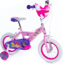Huffy Disney Princess 12 Zoll Fahrrad, Kinderfahrrad, Mädchenfahrrad, 3 Bis 5 Jahre, Rosa
