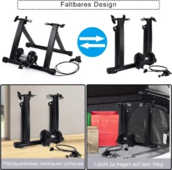 COSTWAY Rollentrainer Mit 5 Gänge Heimtrainer 150kg Belastbar Fahrradtrainer 26-28 Zoll Und 700c Fahrrad Stahl 9 COSTWAY Rollentrainer Mit 5 Gänge Heimtrainer 150kg Belastbar Fahrradtrainer 26-28 Zoll Und 700c Fahrrad Stahl -Globbervi Verkaufe e242565aeb08f4fdc1bce3a7c7f8f746