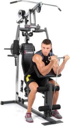 HAMMER Kraftstation California XP, Multifunktions Gym, Fitnessstation, Zahlreiche Übungsvarianten, Widerstand Bis 120kg -Globbervi Verkaufe e3e1d52228af7902320b5fb3b2fcec15