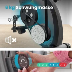 Hop-Sport 3-in-1 Fitness Heimtrainer Klappbar HS-3010x Grix - Fitnessfahrrad Mit Rückenlehne, Widerstandsbändern - Hometrainer Fahrrad Mit LCD-Display -Globbervi Verkaufe e4285ef2b850695d2284f6db4df4d09a