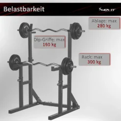 MOVIT Squat Rack PRO Langhantel-Ablage Homegym Hantel-Ständer Heimtrainingsgerät 13 MOVIT Squat Rack PRO Langhantel-Ablage Homegym Hantel-Ständer Heimtrainingsgerät -Globbervi Verkaufe e4e4dc68bc60cbac6eceda78a7b1e260